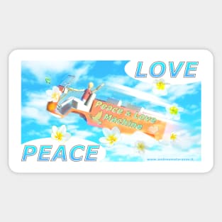 Peace & Love Machine Sticker